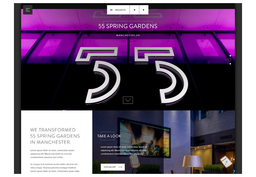 Www.sadexdan created the website for construction company ARCO to present their services